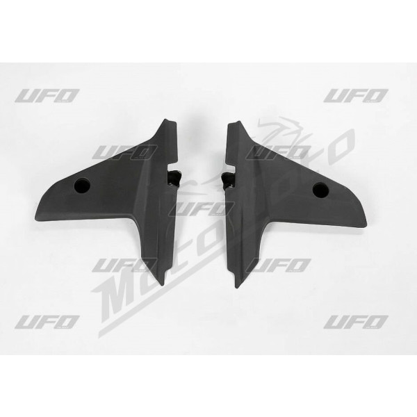 UFO Juodi radiatoriaus šoniniai plastikai Husqvarna CR / TC / TE / WR 125-310cc 09-13