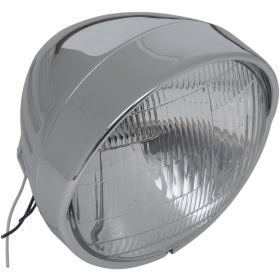 DRAG SPECIALTIES Chrome Custom Springer-Style Headlight Assemblies 165 mm