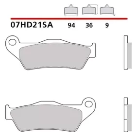 Brembo stabdžių trinkelės HARLEY DAVIDSON