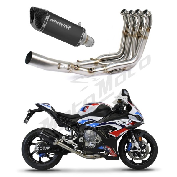 BMW S1000RR 2019-2026 Dominator Full Exhaust System HP6 BLACK + dB killer