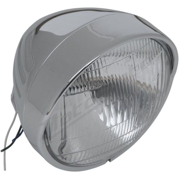 DRAG SPECIALTIES Chrome Custom Springer-Style Headlight Assemblies 165 mm