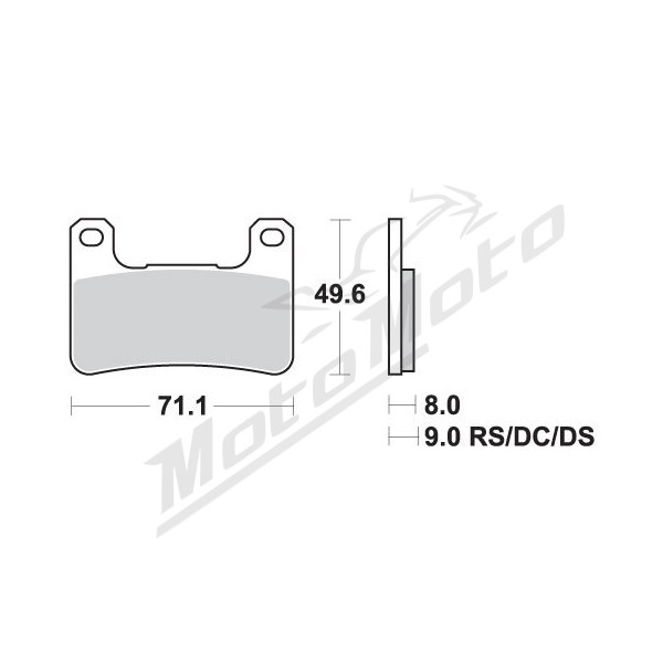 SBS KH379 Brake Pads Kawasaki / Suzuki 400-1600cc 04-23