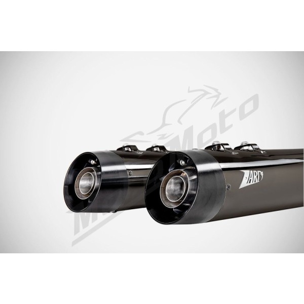 ZARD 4.5 Inches Slash-Cut Slip-Ons Mufflers Harley Davidson FLH / FLHR / FLHX / FLTRX / FLTRXSE 1750-1977cc 17-24