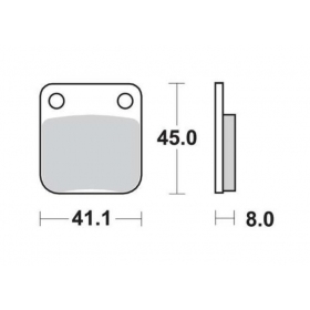 BRAKE PADS FERODO FDB250SG / MCB510 OFFROAD