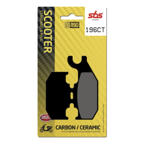 SBS CT Scooter Carbon Tech 196CT Organic Brake Pads Benelli / Suzuki 125-250cc 07-19