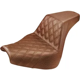 SADDLEMEN Step-Up Seat Brown Harley Davidson FXBR / FXBRS 1750-1923 18-23