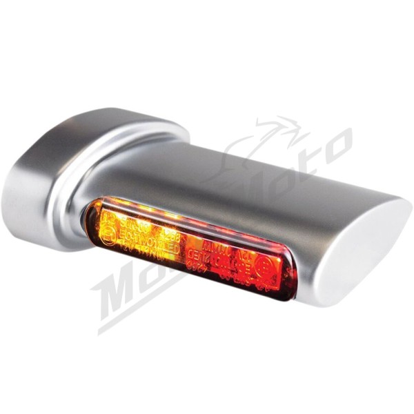 HEINZ BIKES Winglets 3in1 galiniai posūkiai matinis chromas Harley Davidson FLD / FLHR / FLHT / FLHX / FLTRI / XL / XR 500/1977 93-24