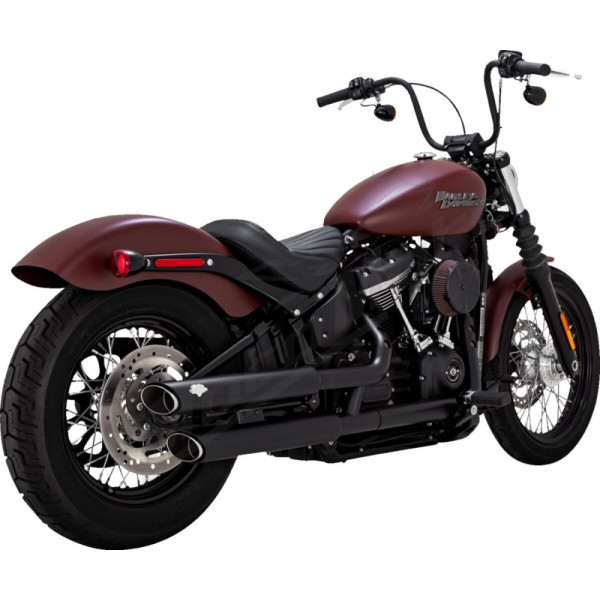 VANCE & HINES 3" Twin Slash Slip-On Mufflers Harley Davidson FLDE / FLHC / FXBR / FXLRST 1750-1923cc 18-25