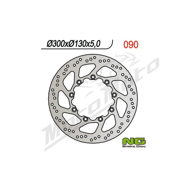 NG BRAKES Front Fixed Brake Disc 300mm Kawasaki KLE 500cc 91-07