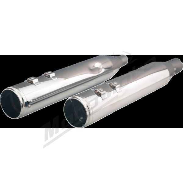 KHROME WERKS 4-1/2" HP-Plus® Slip-On Mufflers with Race Tip Harley Davidson FLH / FLHR / FLHRC / FLHT / FLHTK / FLHX / FLHXS / FLTRXS 1750-1977 17-25