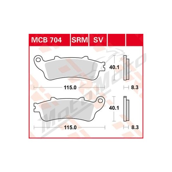 TRW SV Series Sindered Brake Pads Honda / Kawasaki / Victory 650-1800cc 98->
