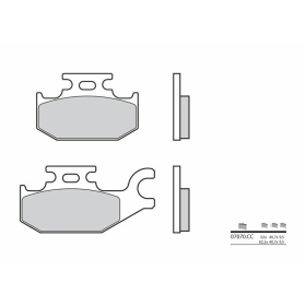 BREMBO Scooter Carbon Ceramic stabdžių trinkelės SUZUKI UH / UX 125-200cc 2007-2017