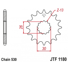 Priekinė žvaigždutė JTF1180RB