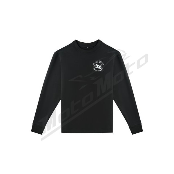 PANDO MOTO TOMMY TOKYO BLACK Oversized Long sleeve T-shirt Unisex