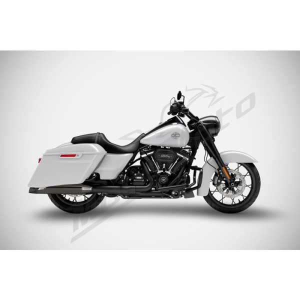 ZARD 4.5 Inches Slash-Cut Slip-Ons Mufflers Harley Davidson FLH / FLHR / FLHX / FLTRX / FLTRXSE 1750-1977cc 17-24