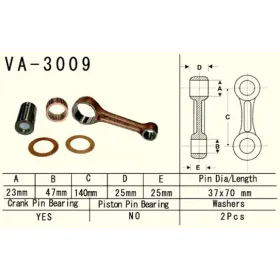 VESRAH Connecting rod Suzuki / Arctic Cat 500-700 98-09