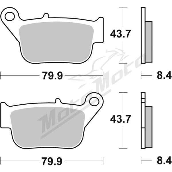 SBS HF Street Ceramic Brake Pads Rear 221HF Yamaha YP 250R 14-16