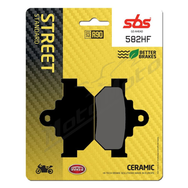 SBS HF Street 582HF Ceramic Organic Brake Pads Suzuki DR / SP 600cc 85-88