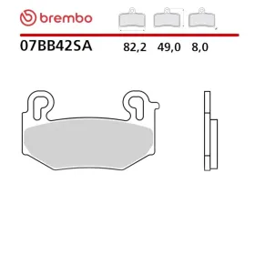 Brembo KH779 Road Sinter SA stabdžių trinkelės BMW R 1300 GS / R / RS / RT 23-26