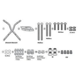 KAPPA Rear storage box bracket Triumph Scrambler / Speed 400 24-25
