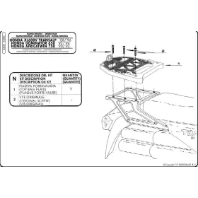 KAPPA Top case Monokey Plate Honda XL / NX 600-650 88-96