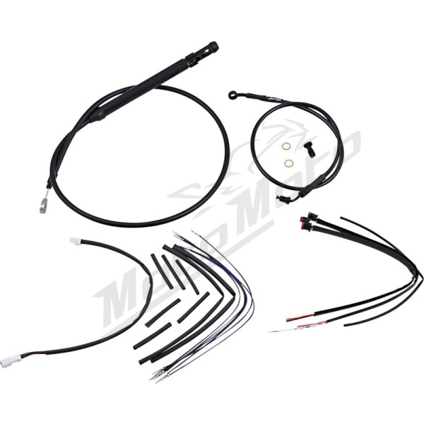 BURLY BRAND Ape Hangers vairams trosų / lynų / elektros laidų prailginimo kompl. Harley Davidson 1750-1868cc 2018-2025