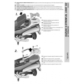 Daiktadėžės laikikliai SUZUKI V-STROM DL 650-1000cc 2002-2013