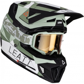Leatt 7.5 Cactus Motocross Helmet + Leatt 4.5 Velocity Iriz Goggles
