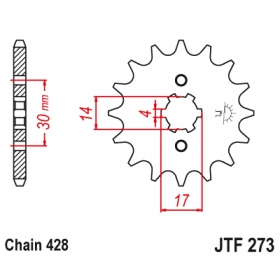 Front sprocket JTF273