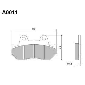 Nissin Stabdžių trinkelės Honda CB / CBR / CBX / FT / GL / NS / NSR / Transalp 250-1100cc 81-00