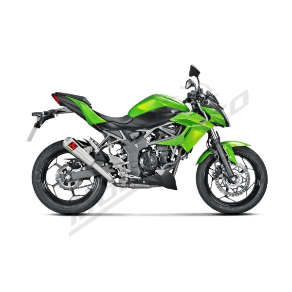 AKRAPOVIC Slip-On Line Muffler Titanium / Aluminum Kawasaki Ninja / Z 125-250 15-24