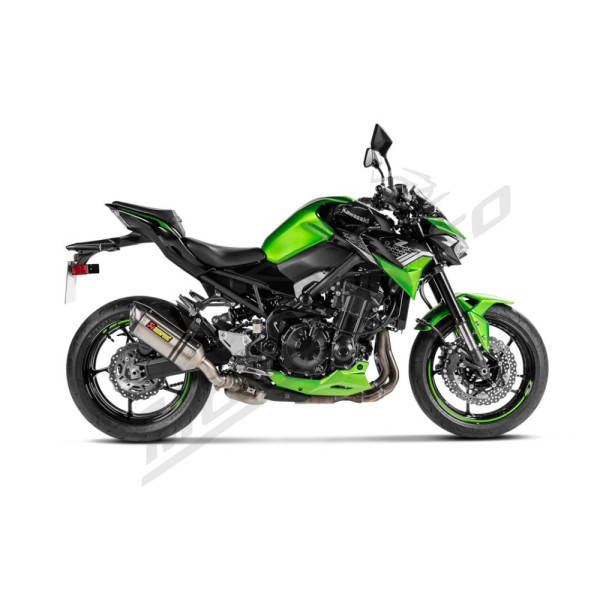 AKRAPOVIC Slip-On Line Muffler Titanium / Carbon Fiber Kawasaki Z 900 2025