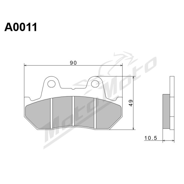Nissin Brake Pads Honda CB / CBR / CBX / FT / GL / NS / NSR / Transalp 250-1100cc 81-00