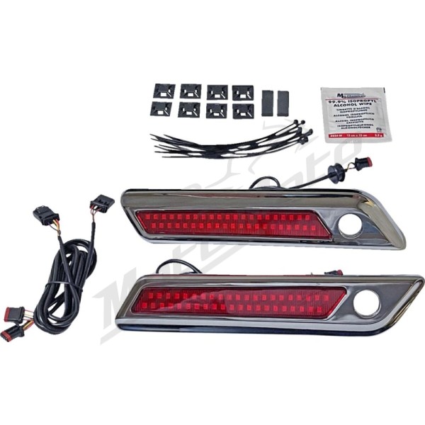 CUSTOM DYNAMICS Saddlebag Latch Dual Color Accent Lights Harley Davidson FLHRXS / FLHTCU / FLHTCUL 1690-1923cc 14-22