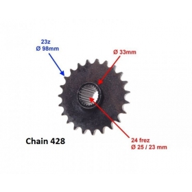 Front sprocket ATV 150 / SHINERAY 23Teeth