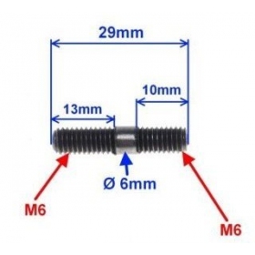 Stud M6 (length 29mm) 1pc