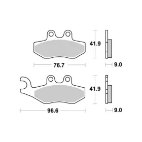 Sbs Brakepads 177HF Ceramic APRILIA / GILERA / PEUGEOT / PIAGGIO / VESPA