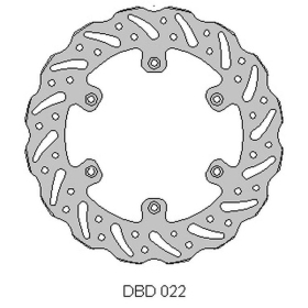Delta braking rear brake disc (240x118x4mm) Suzuki / Yamaha 125-450 88-16