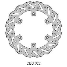 Delta braking rear brake disc (240x118x4mm) Suzuki / Yamaha 125-450 88-16