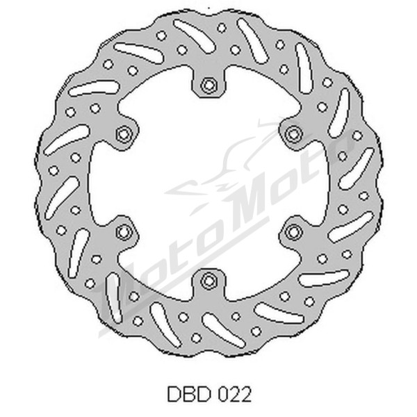 Delta braking rear brake disc (240x118x4mm) Suzuki / Yamaha 125-450 88-16