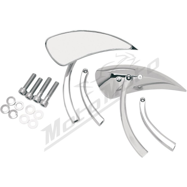 DRAG SPECIALTIES Teardrop Mirrors 2pc. 