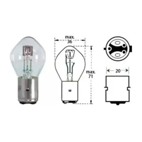 Bulb 12v 35/35w Ba 20d