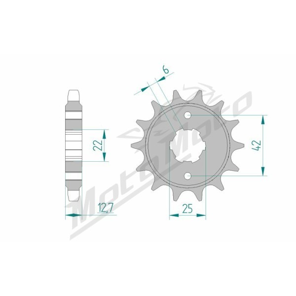AFAM Steel Standard Front Sprocket 20502 - 530 17-18 teeth HONDA CB 550-750cc 70-77