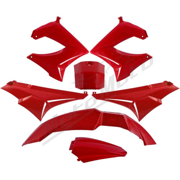 Bodywork Set TNT Red Derbi Senda R / SM 50, Gilera RCR / SMT 50 00-10