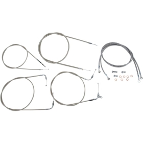 BARON Stainless Handlebar Cable/Line Kit YAMAHA XVS 00-11