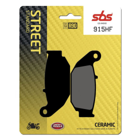 SBS HF Street 915HF Ceramic Organic Brake Pads Benelli / Honda / Suzuki 125-300cc 11-22