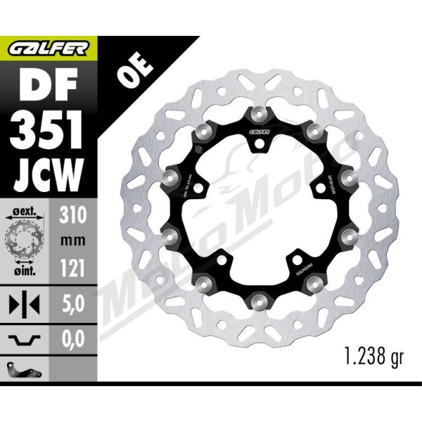 GALFER FLOATECH WAVE Priekinis stabdžių diskas Suzuki DL / GSF / GSR / GSX 400-1300cc 06-25