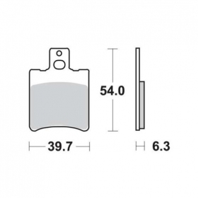 STABDŽIŲ TRINKELĖS FERODO FDB889EF / MCB644 STANDARD ECO FRICTION