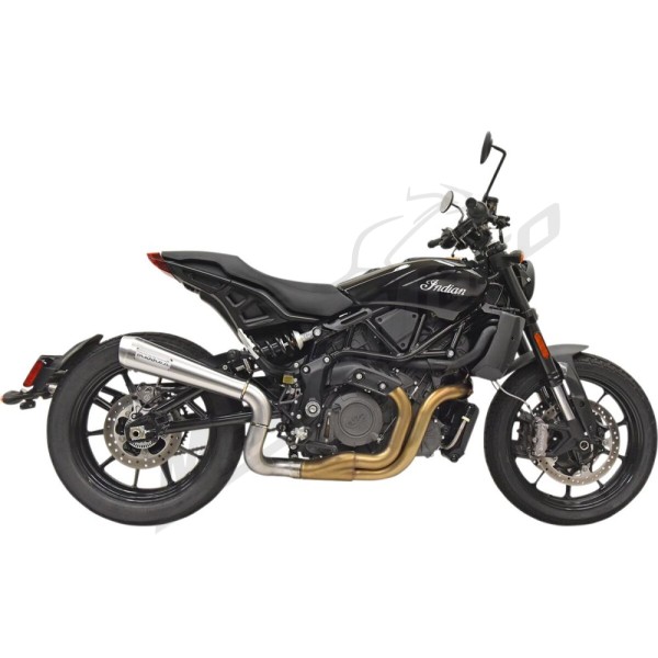 BASSANI XHAUST 4" Short Megaphone Muffler INDIAN FTR 1200cc 2019-2022