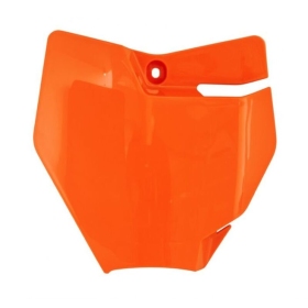 RACETECH Front Number Plate KTM SX 50cc 16-24 Orange